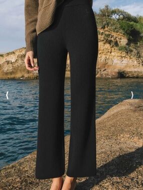 Ravella Garda Cashmere Pants - Caviar Black